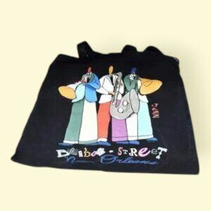 Vintage Bourbon Street New Orleans Jazz Graphic Tote Unisex